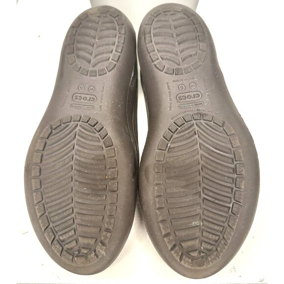 Crocs Womens Shoes Kadee II Ballet Flats Slip On Rubber Water Sandals Brown 6 - Picture 9 of 11